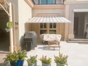 Installed Awnings for Villa In Emirates Park