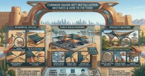 shade net installation mistakes UAE