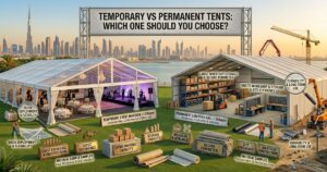 temporary vs permanent tents