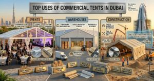 commercial tents uses Dubai