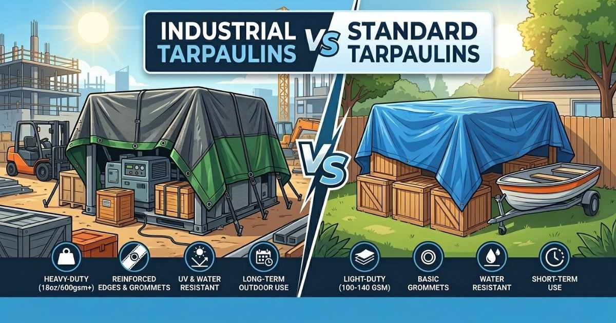Industrial Tarpaulins vs Standard Tarpaulins