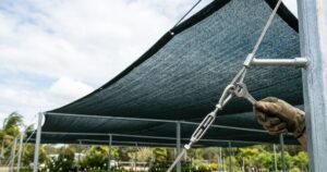 shade net wind load and tensioning UAE
