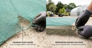 why shade nets tear UAE