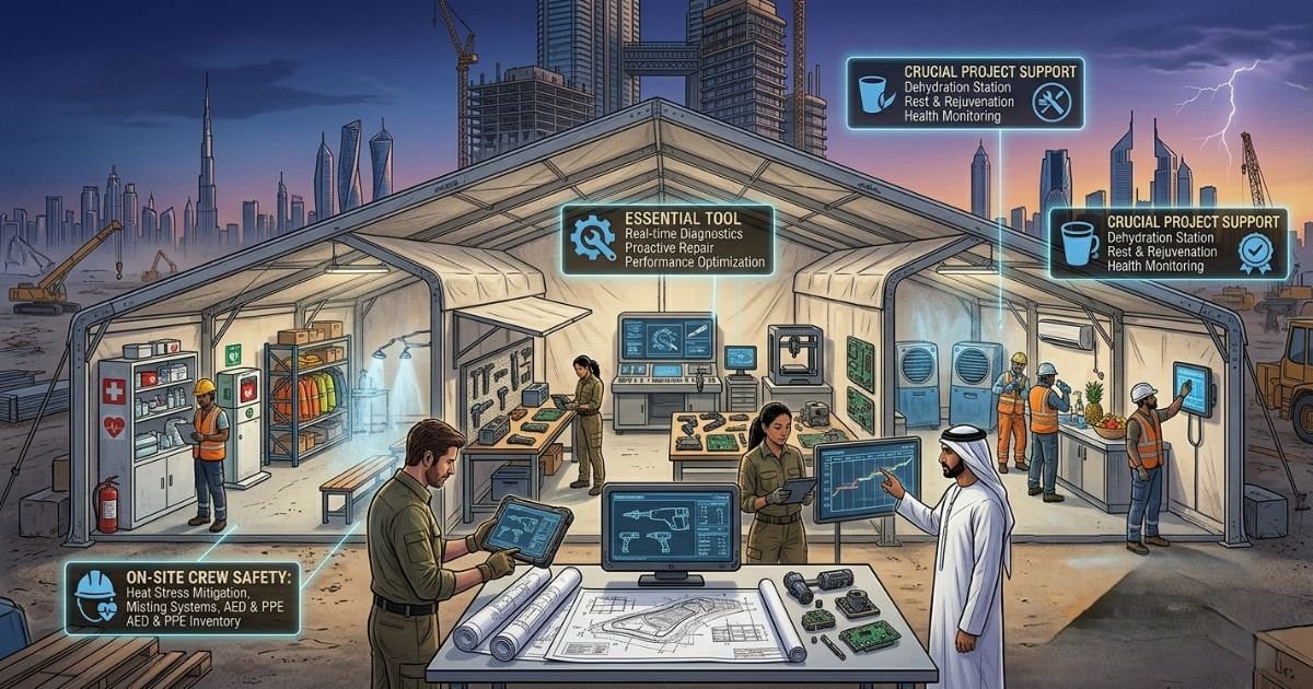 construction site tents Dubai