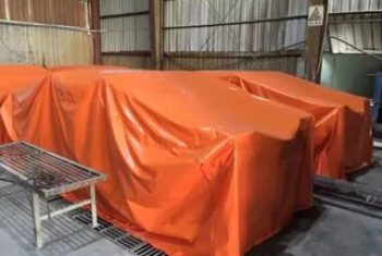 pvc tarpaulin machine covers dubai
